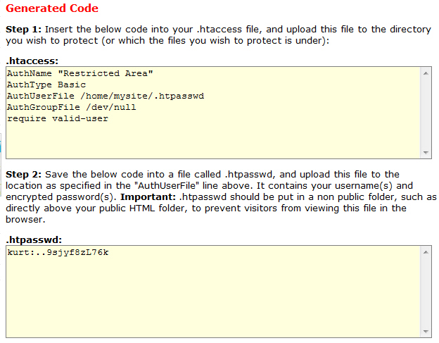 Joomla! - opret kode til Restricted Area
